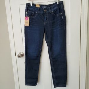 NWT Silver Jeans Ankle Skinny 32x27 Suki